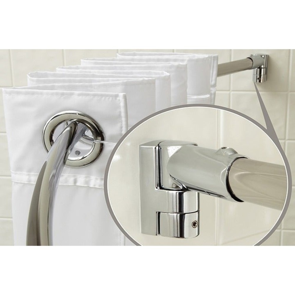 Wingits 6' Oval Curved Shower Curtain Rod - Satin Stainless Steel - WOCSN6SP